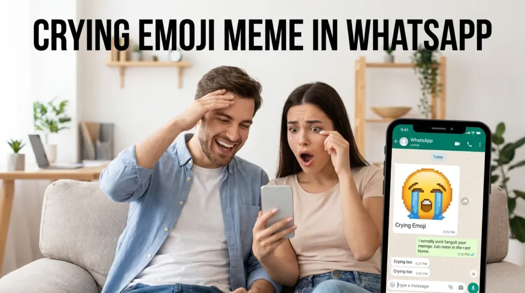 Crying Emoji Meme in WhatsApp