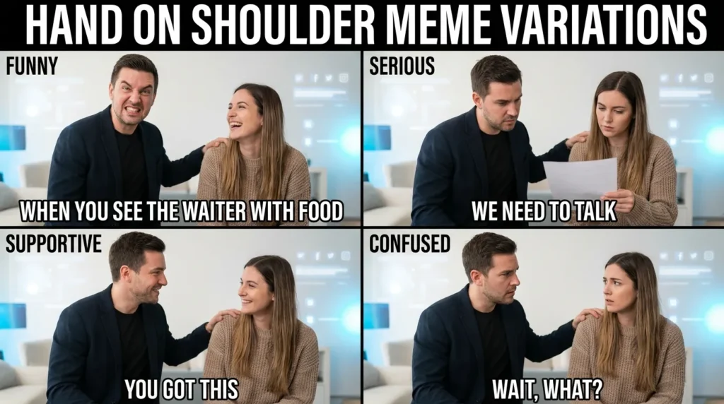 HAND ON SHOULDER MEME VARIATIONS