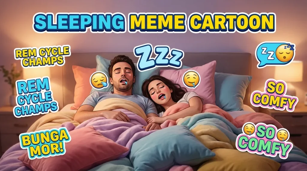 SLEEPING MEME CARTOON