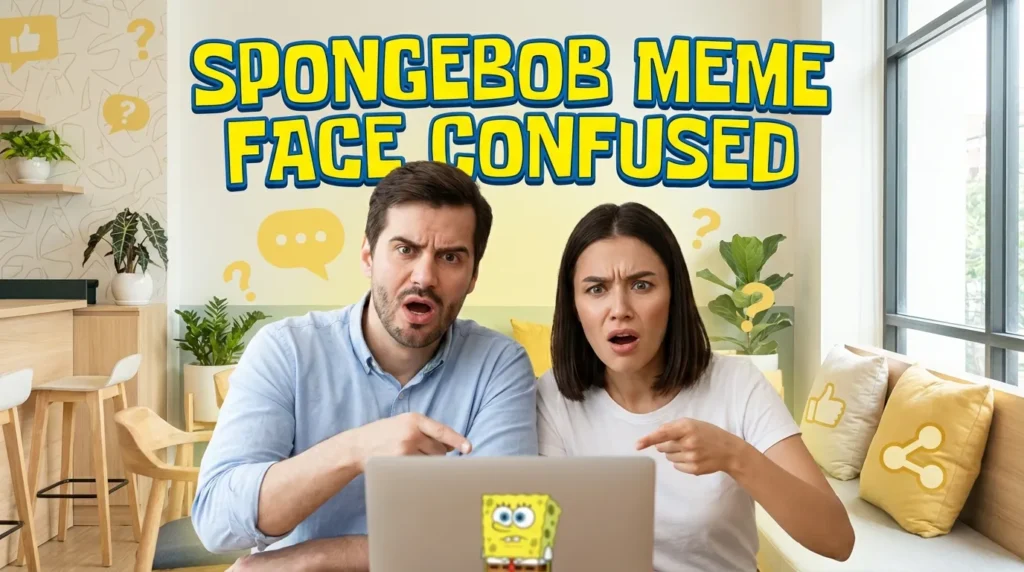 SPONGEBOB MEME FACE CONFUSED