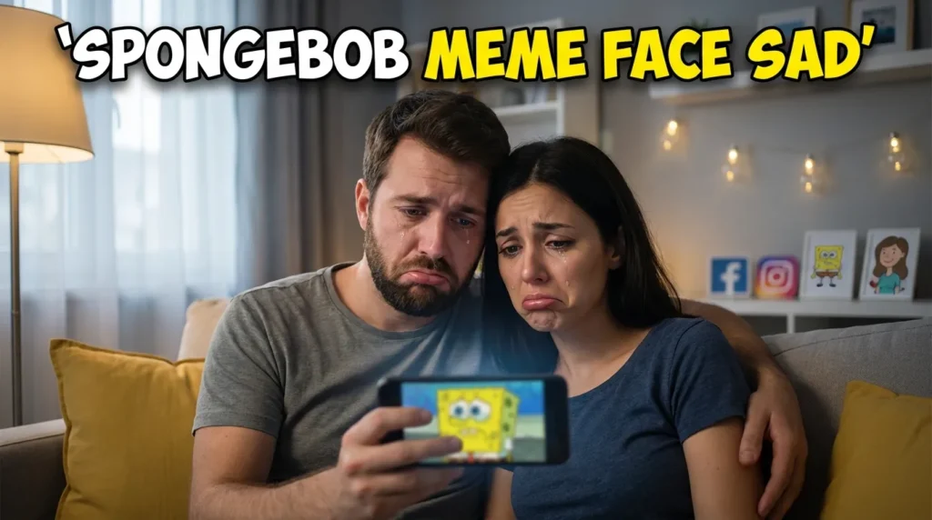 SPONGEBOB MEME FACE SAD
