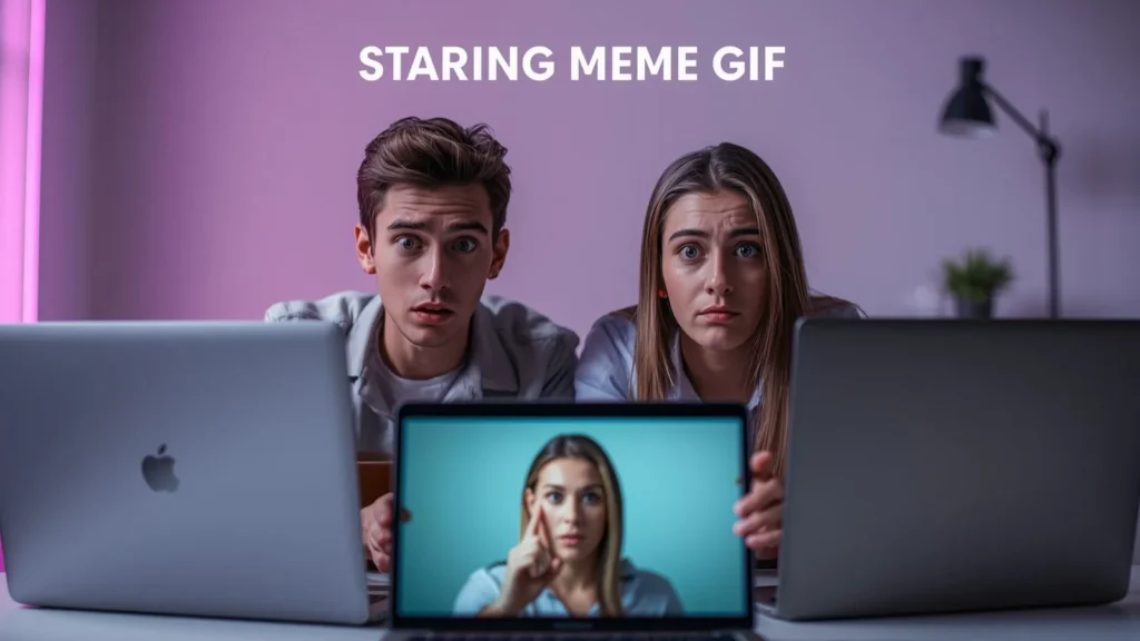 Staring Meme GIF 
