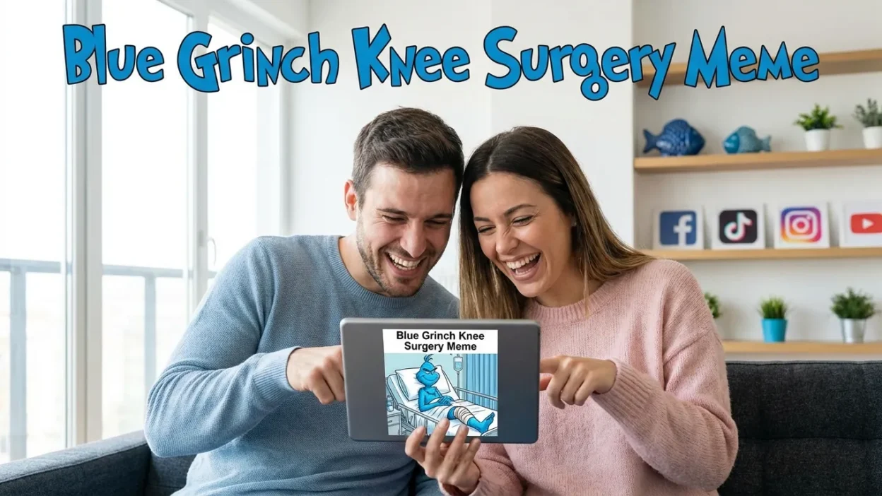 Blue Grinch Knee Surgery Meme